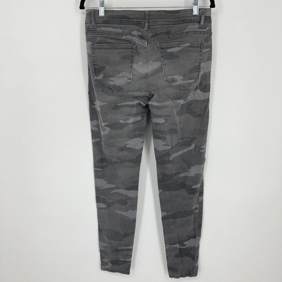 Democracy "Ab"solution Pants Womens 6 Camo Skinny Stretch Zipper Pockets Casual - Picture 7 of 15
